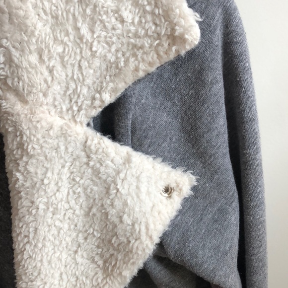 Splendid Fleece Sherpa Moto Jacket Medium - Picture 4 of 6